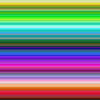 200 sorted lines of color