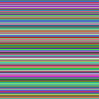 200 unsorted lines of color